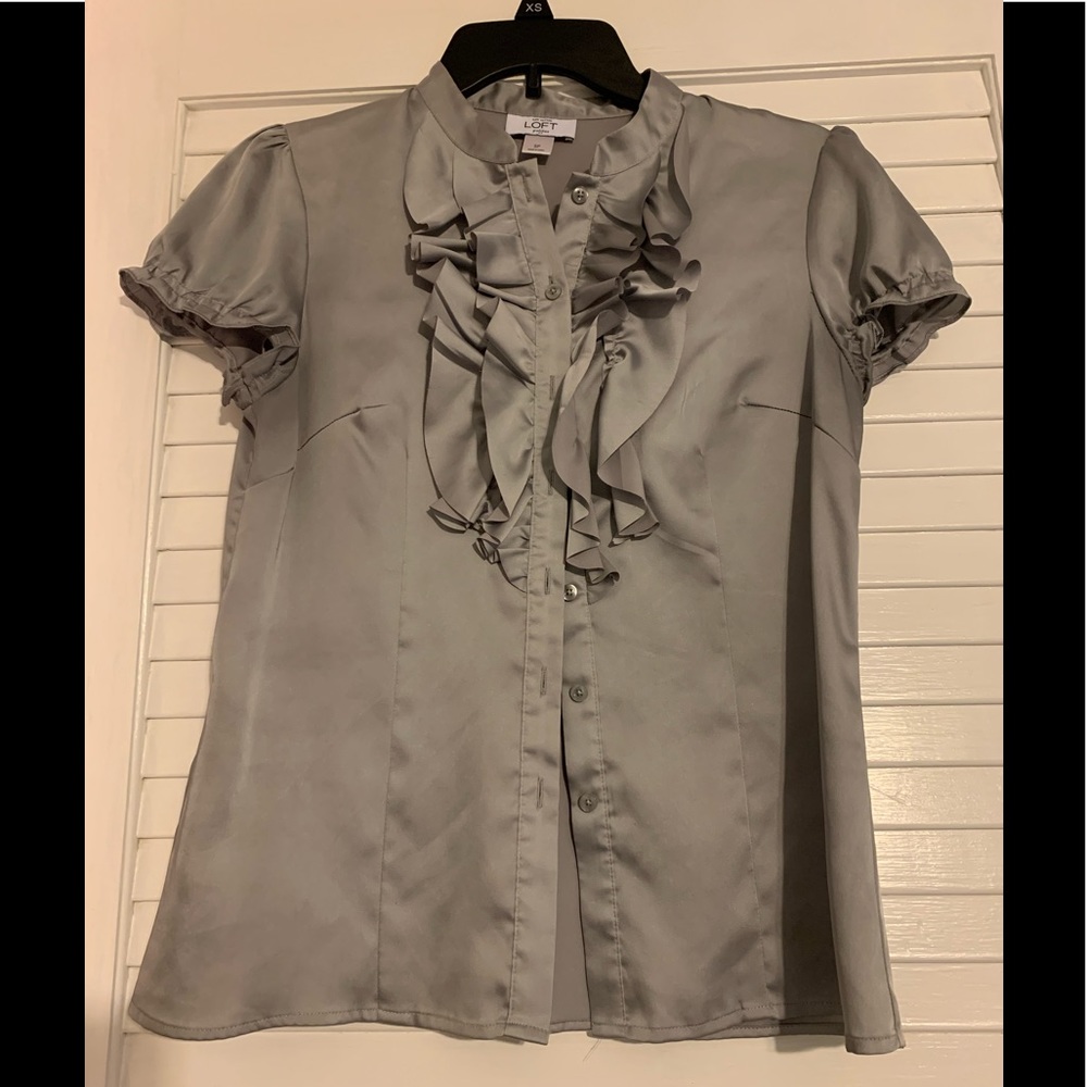 Silver shirt sleeve Blouse